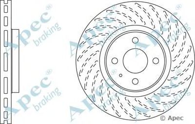 APEC BRAKING dsk2727 -  Тормозной диск